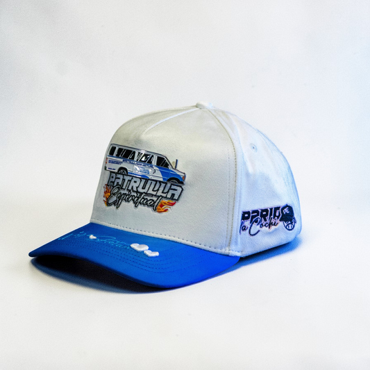 (SOLD OUT) Gorra de la Patrulla Espiritual Blanca Full Gamuza