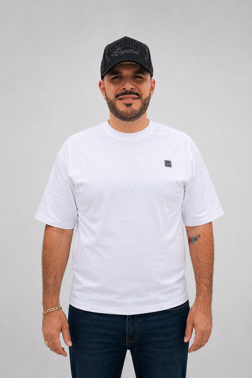 Patrulla Espiritual Parche T Shirt White