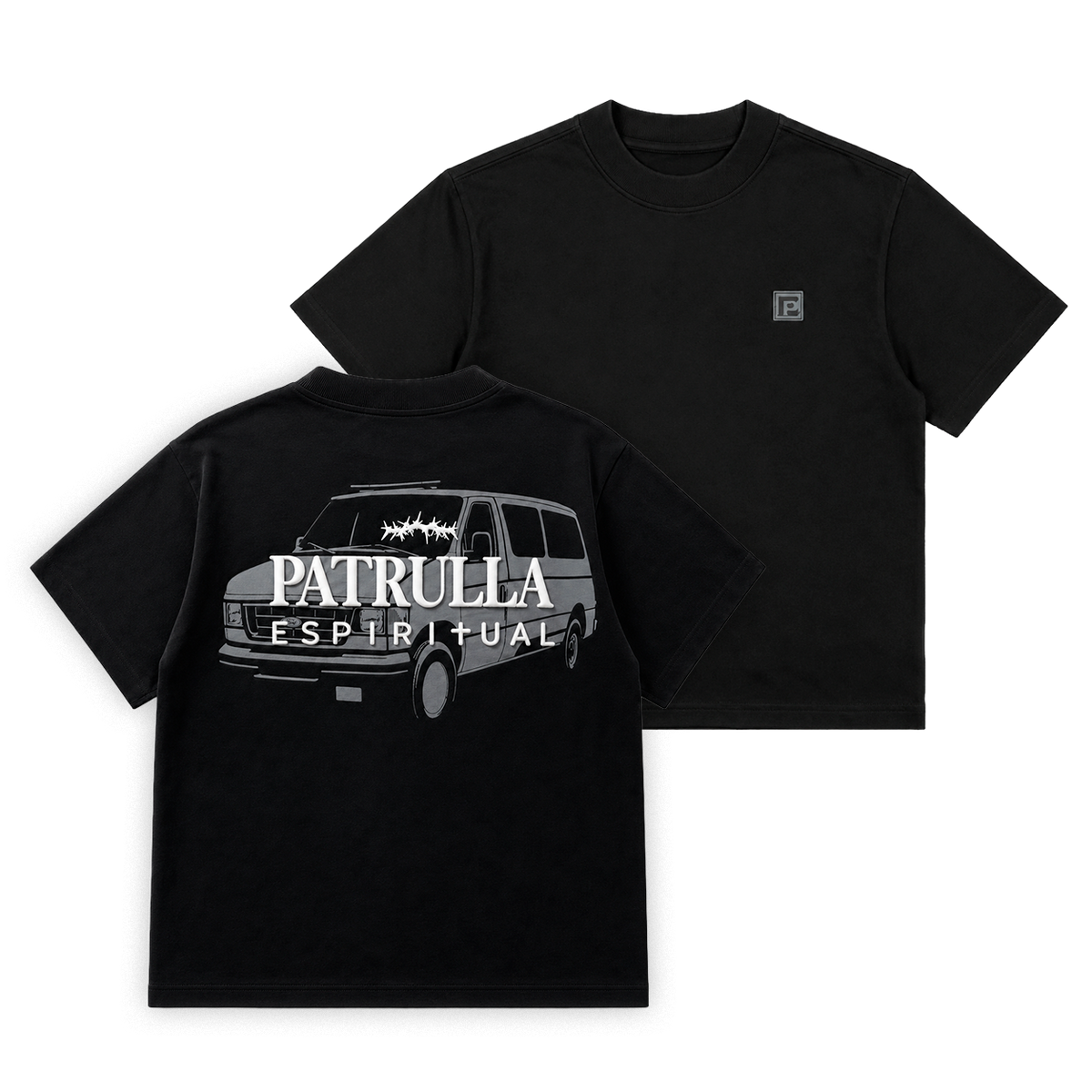 Patrulla Espiritual Parche T Shirt Black