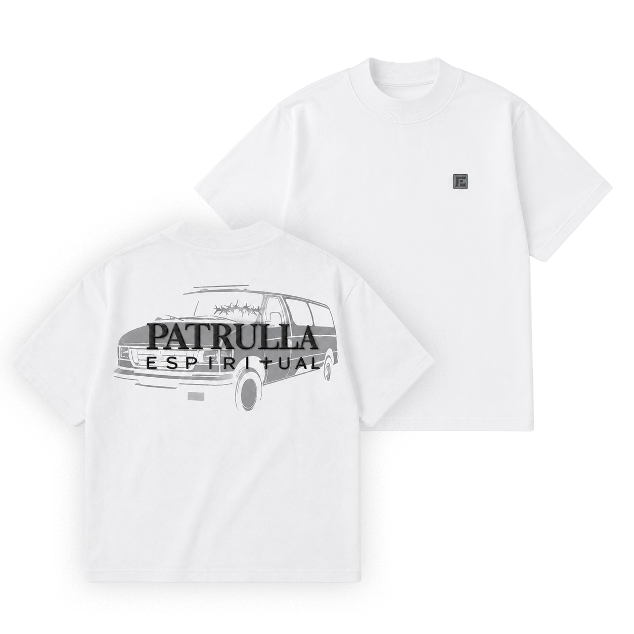Patrulla Espiritual Parche T Shirt White