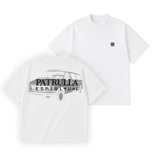 Patrulla Espiritual Parche T Shirt White